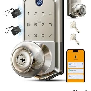 Smart Door Lock with Keypad - Silver